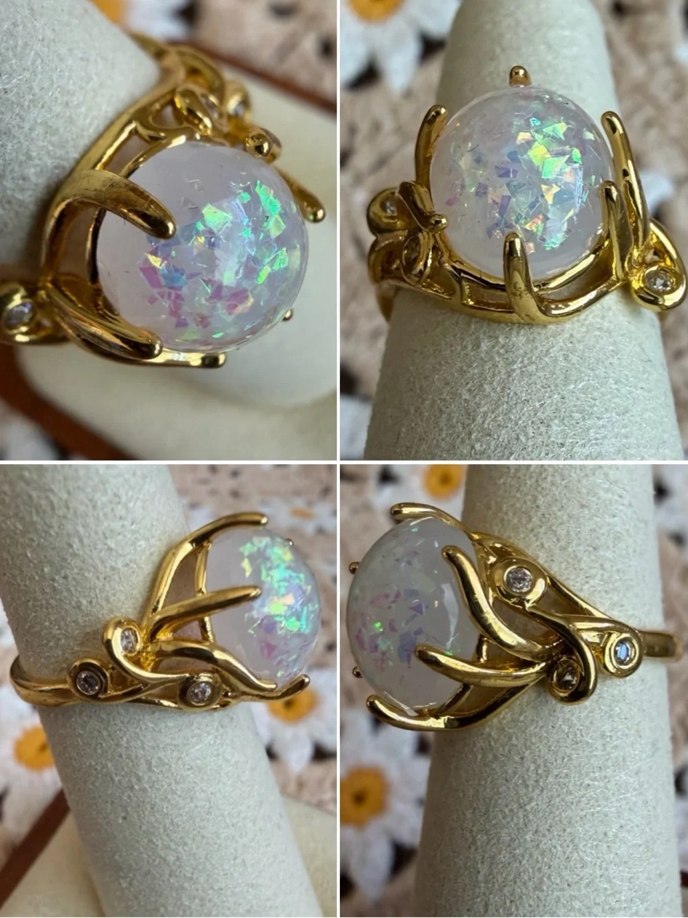 Faux Opal Fairycore Ring 🧚